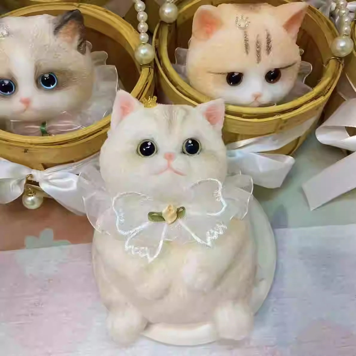 Adorable Handmade Cat Silicone Stress Toy