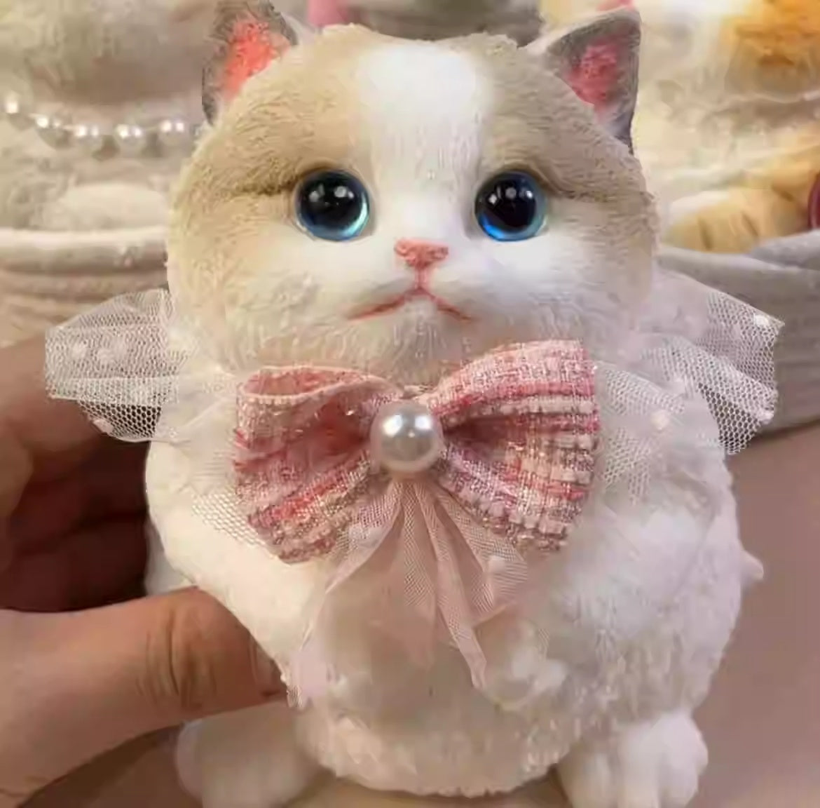 Adorable Handmade Cat Silicone Stress Toy