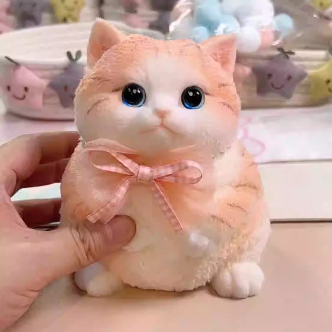 Adorable Handmade Cat Silicone Stress Toy