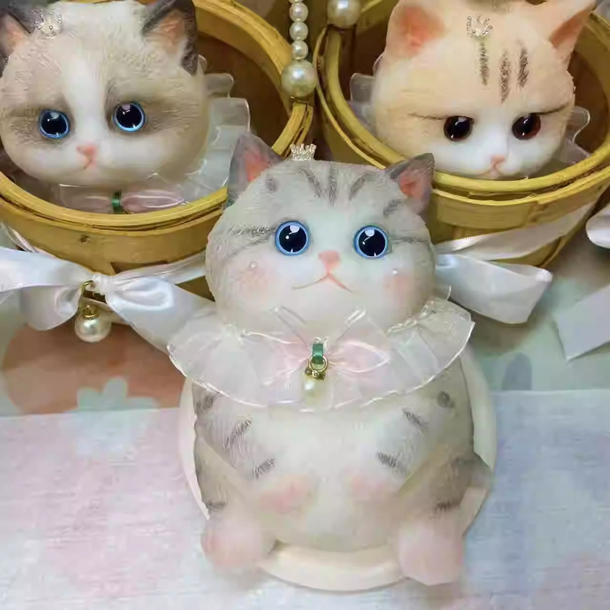 Adorable Handmade Cat Silicone Stress Toy