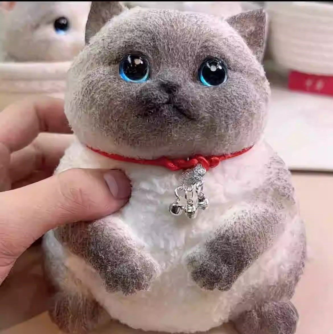 Adorable Handmade Cat Silicone Stress Toy