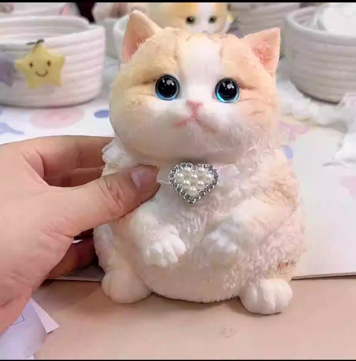 Adorable Handmade Cat Silicone Stress Toy